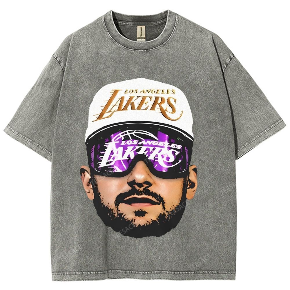 Unisex Fit Washed T-Shirt LUKA DONCIC Lakers LAL TEE