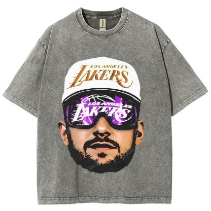 Unisex Fit Washed T-Shirt LUKA DONCIC Lakers LAL TEE