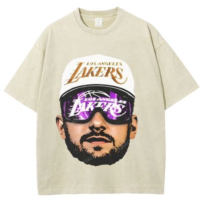Unisex Fit Washed T-Shirt LUKA DONCIC Lakers LAL TEE