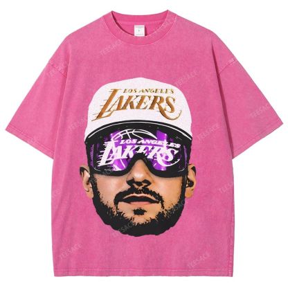 Unisex Fit Washed T-Shirt LUKA DONCIC Lakers LAL TEE