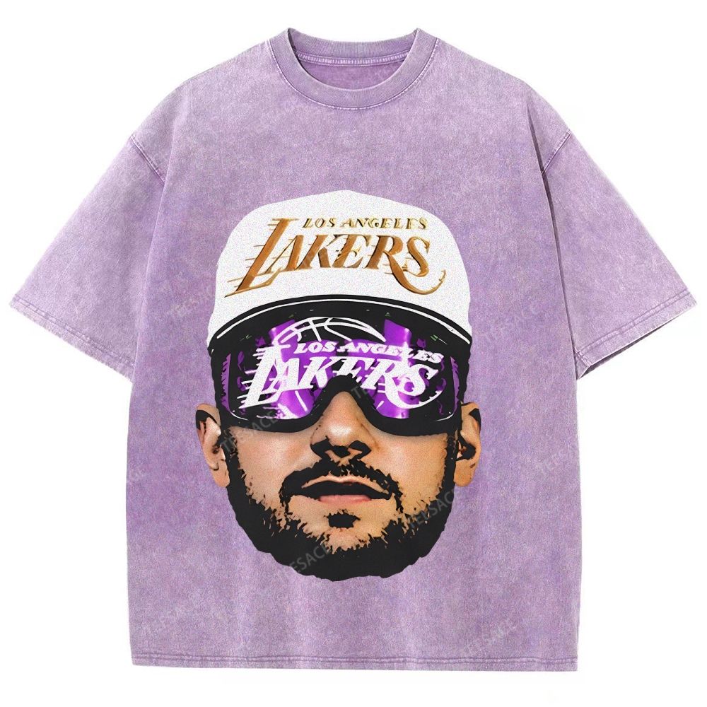 Unisex Fit Washed T-Shirt LUKA DONCIC Lakers LAL TEE