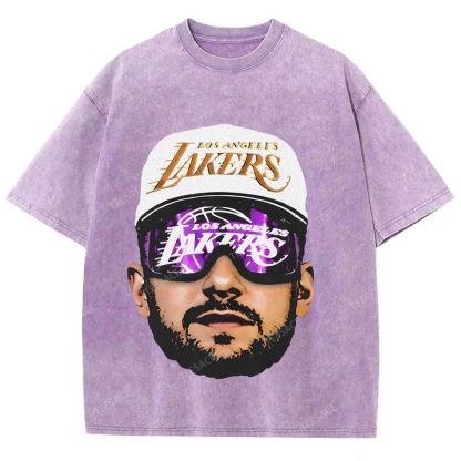 Unisex Fit Washed T-Shirt LUKA DONCIC Lakers LAL TEE