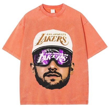 Unisex Fit Washed T-Shirt LUKA DONCIC Lakers LAL TEE