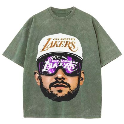 Unisex Fit Washed T-Shirt LUKA DONCIC Lakers LAL TEE