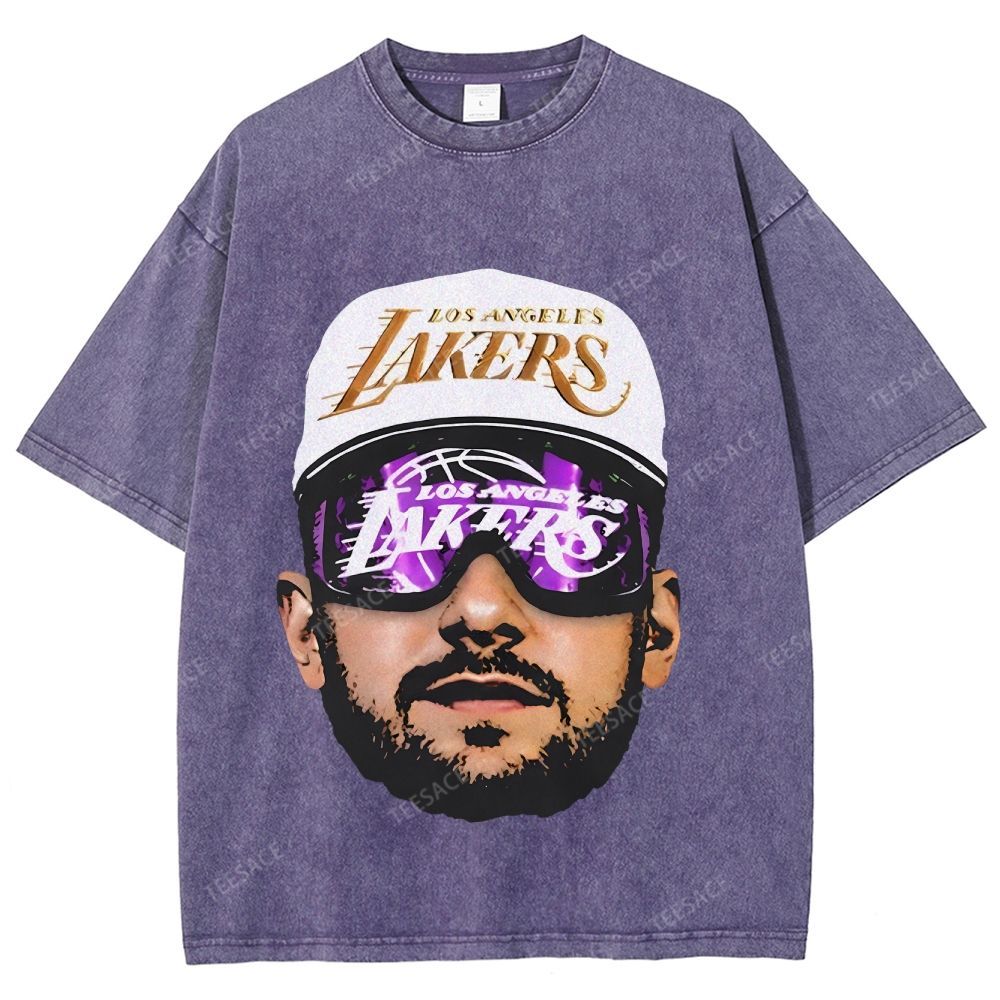 Unisex Fit Washed T-Shirt LUKA DONCIC Lakers LAL TEE