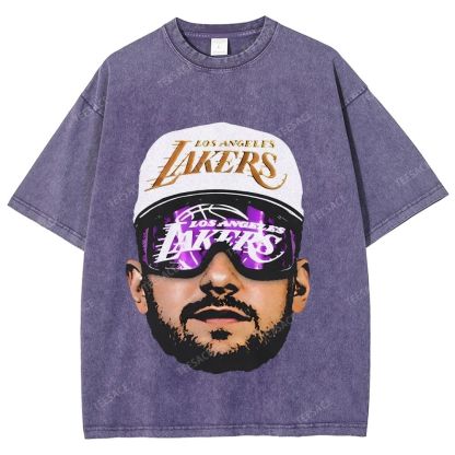 Unisex Fit Washed T-Shirt LUKA DONCIC Lakers LAL TEE
