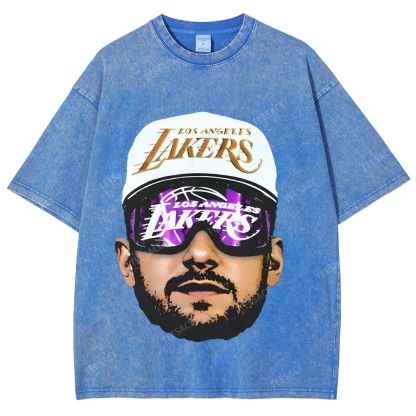 Unisex Fit Washed T-Shirt LUKA DONCIC Lakers LAL TEE