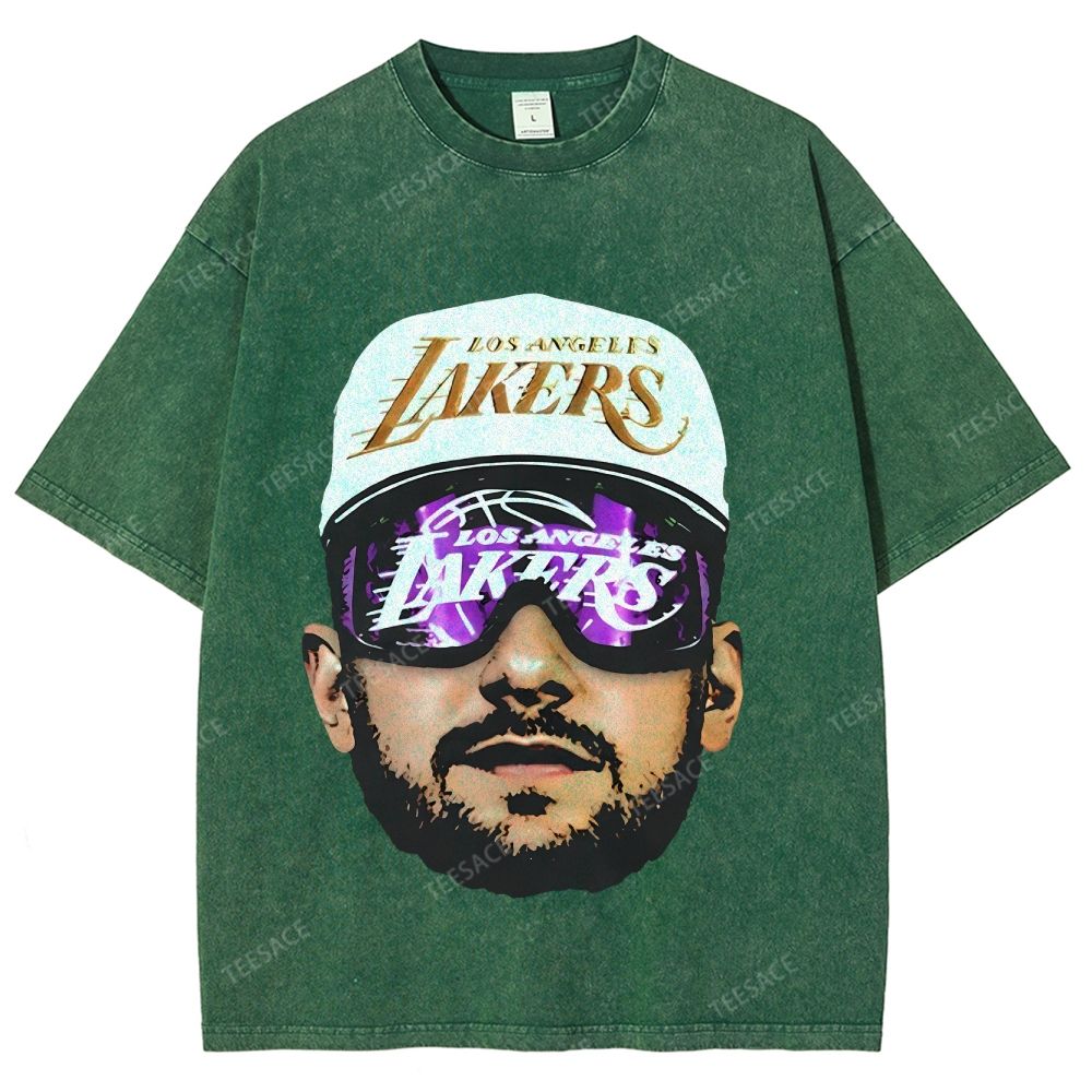 Unisex Fit Washed T-Shirt LUKA DONCIC Lakers LAL TEE