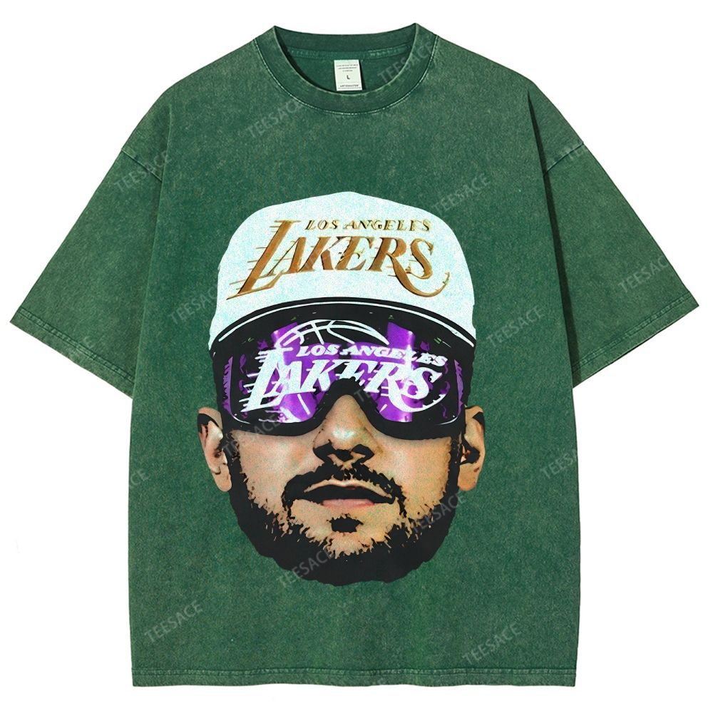 Unisex Fit Washed T-Shirt LUKA DONCIC Lakers LAL TEE
