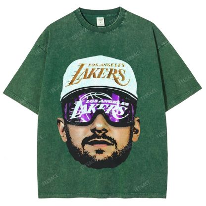 Unisex Fit Washed T-Shirt LUKA DONCIC Lakers LAL TEE