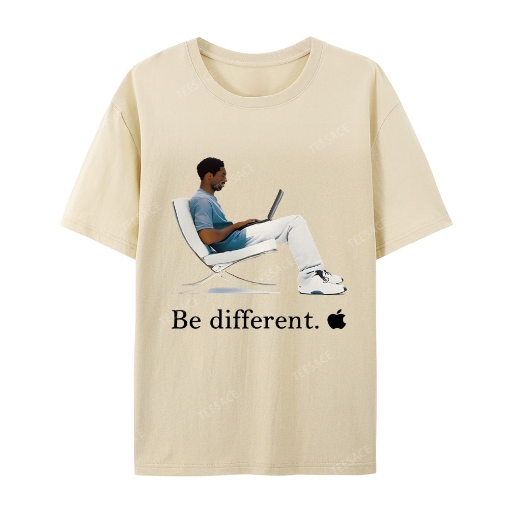 Casual Short Sleeve T-Shirt 'Be different' Kobe Tee