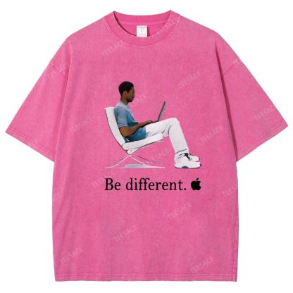Unisex Fit Washed T-Shirt 'Be different' Kobe Tee