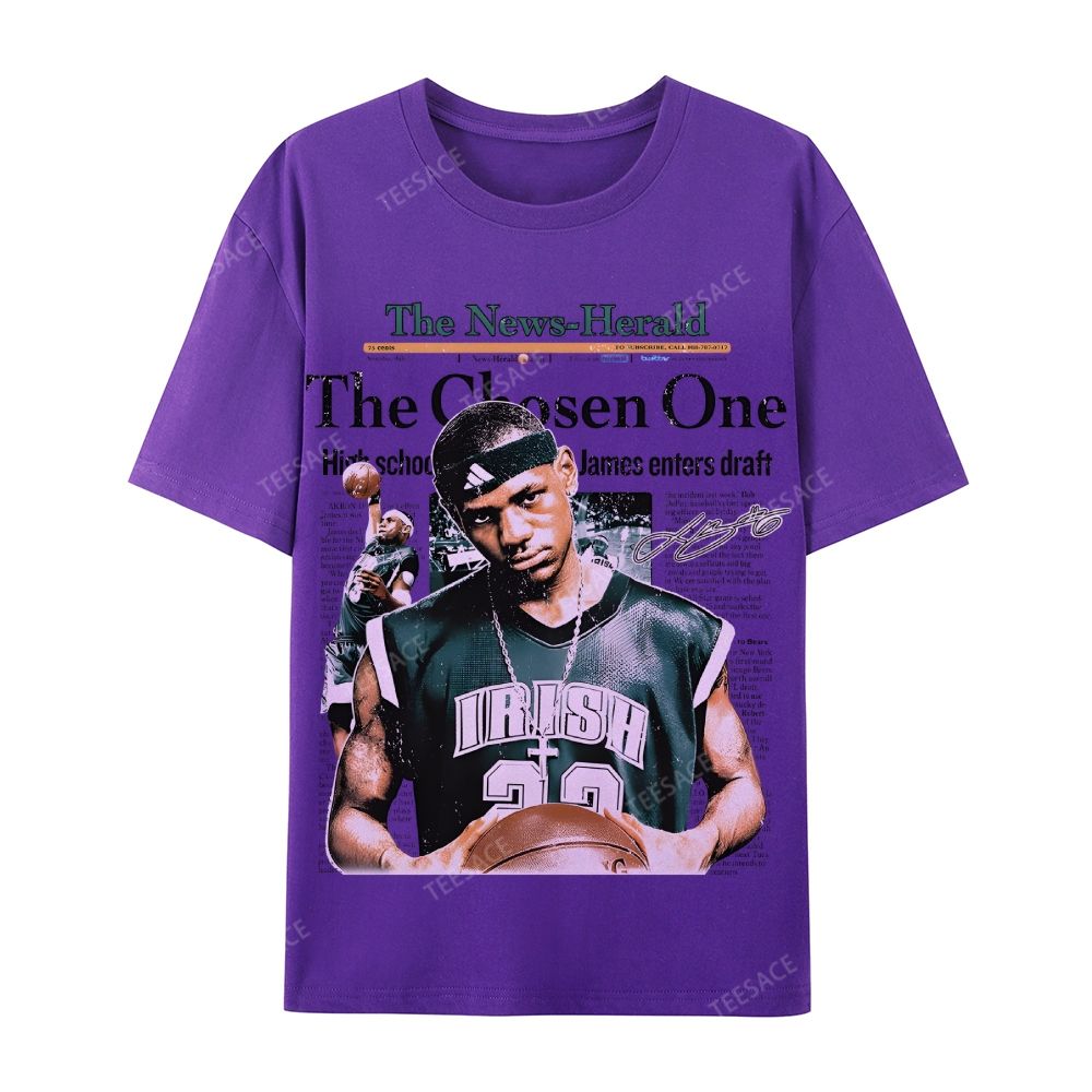 Casual Short Sleeve T-Shirt LEBRON JAMES TEE