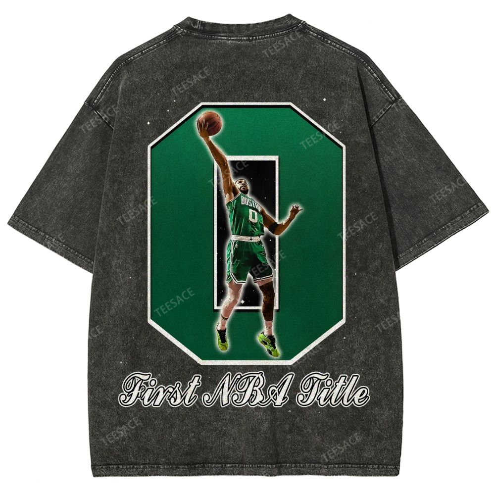 Unisex Fit Washed Jayson Tatum T-Shirt 2504014000