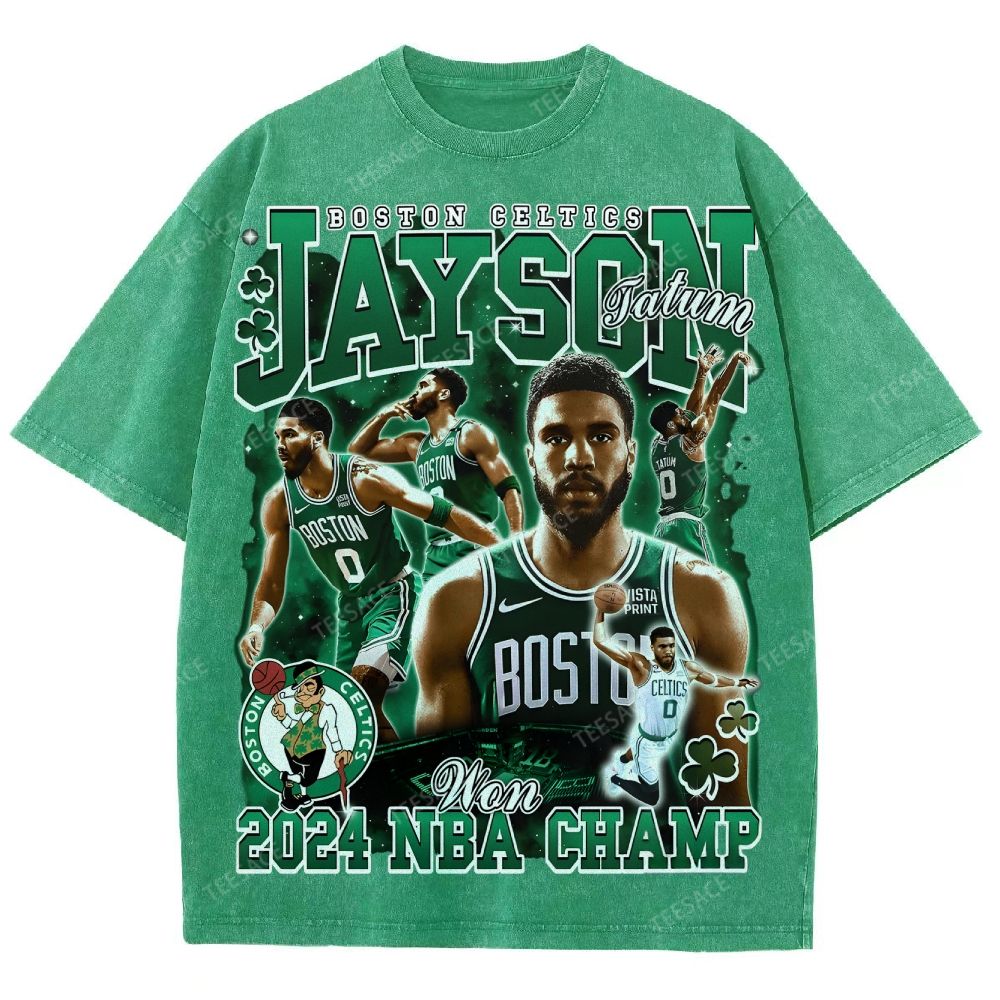 Unisex Fit Washed Jayson Tatum T-Shirt 2504014000
