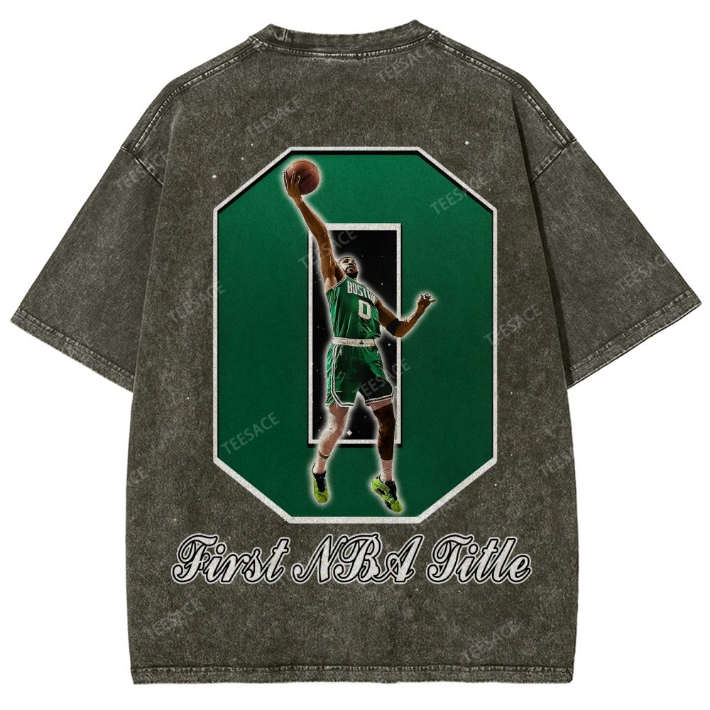 Unisex Fit Washed Jayson Tatum T-Shirt 2504014000
