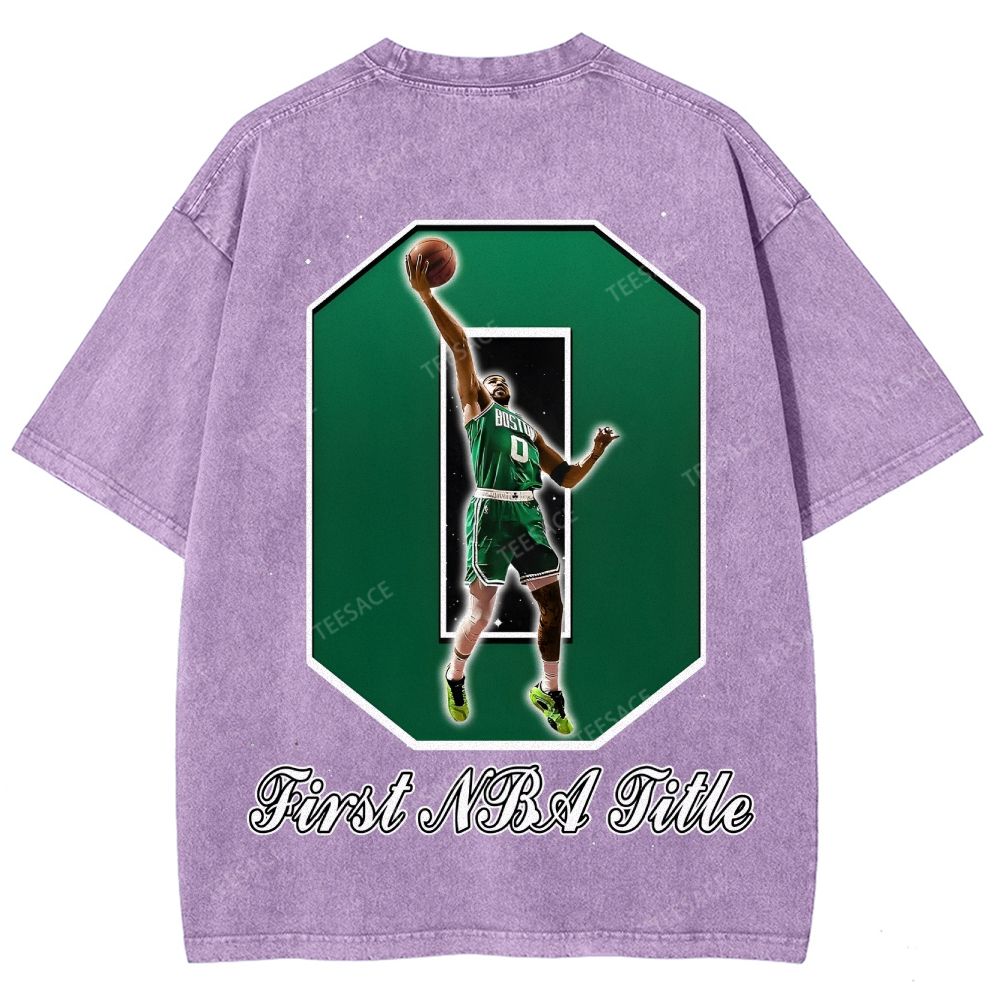 Unisex Fit Washed Jayson Tatum T-Shirt 2504014000