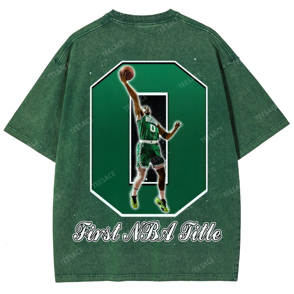 Unisex Fit Washed Jayson Tatum T-Shirt 2504014000