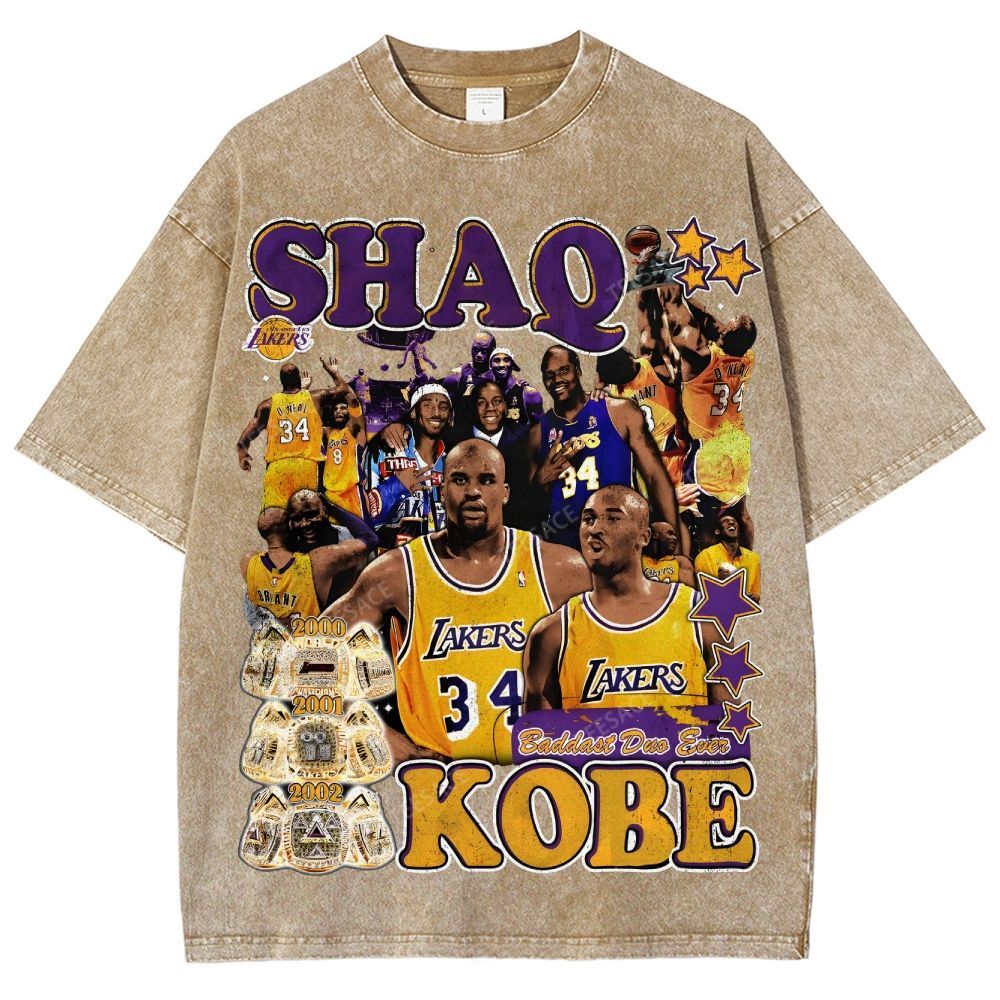 Unisex Fit Washed Kobe T-Shirt 2504014031