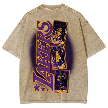 Unisex Fit Washed Kobe T-Shirt 2504014031