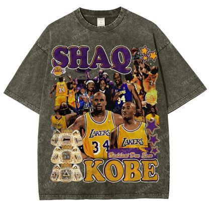 Unisex Fit Washed Kobe T-Shirt 2504014031