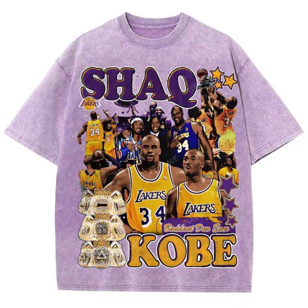Unisex Fit Washed Kobe T-Shirt 2504014031