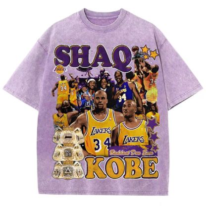 Unisex Fit Washed Kobe T-Shirt 2504014031