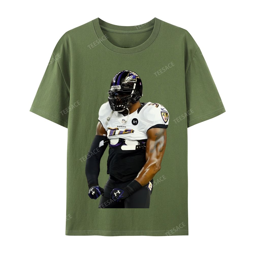 RAVENS Lamar Jackson Casual Short Sleeve T-Shirt 
