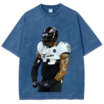 RAVENS Lamar Jackson Unisex Fit Washed T-Shirt 