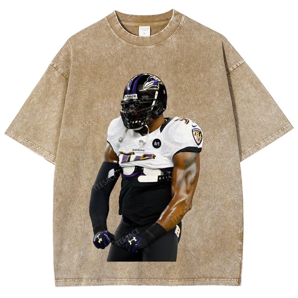 RAVENS Lamar Jackson Unisex Fit Washed T-Shirt 