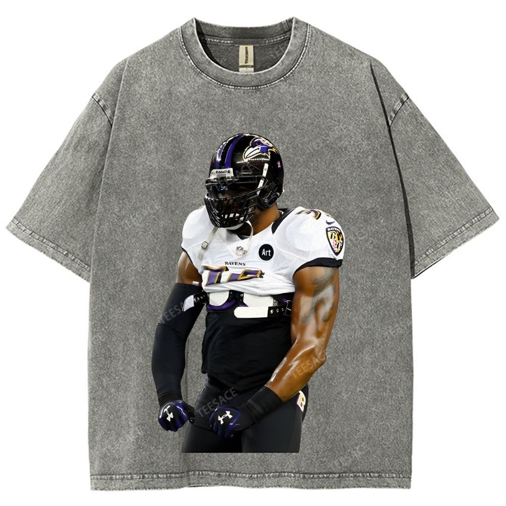 RAVENS Lamar Jackson Unisex Fit Washed T-Shirt 
