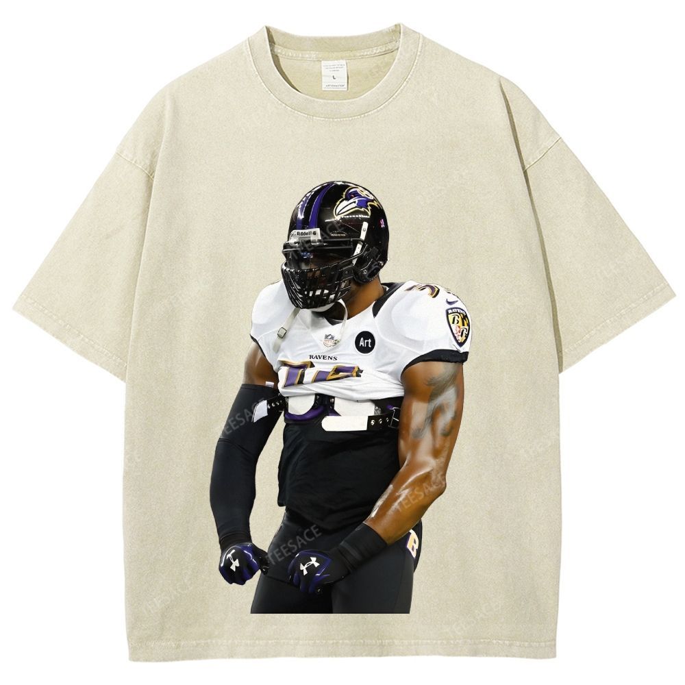 RAVENS Lamar Jackson Unisex Fit Washed T-Shirt 