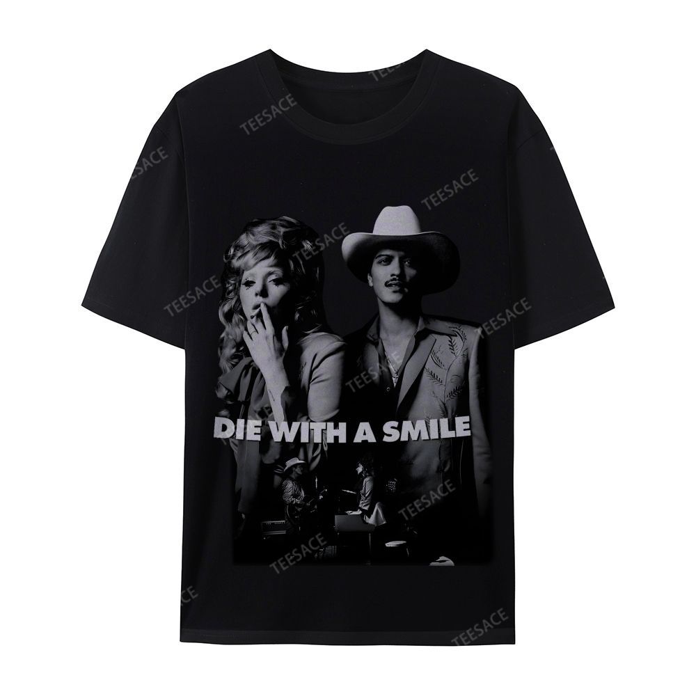 Lady Gaga & Bruno Mars 2.0 TEE Casual Short Sleeve T-Shirt