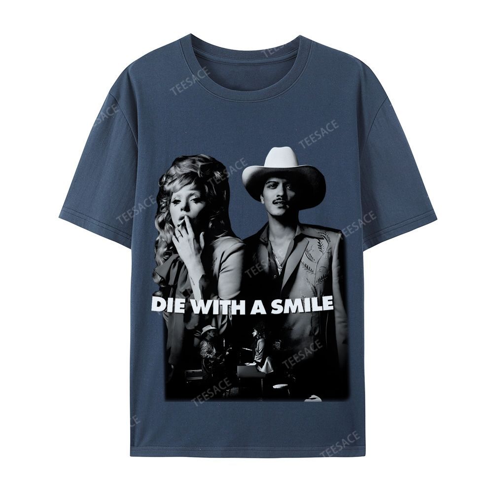 Lady Gaga & Bruno Mars 2.0 TEE Casual Short Sleeve T-Shirt  