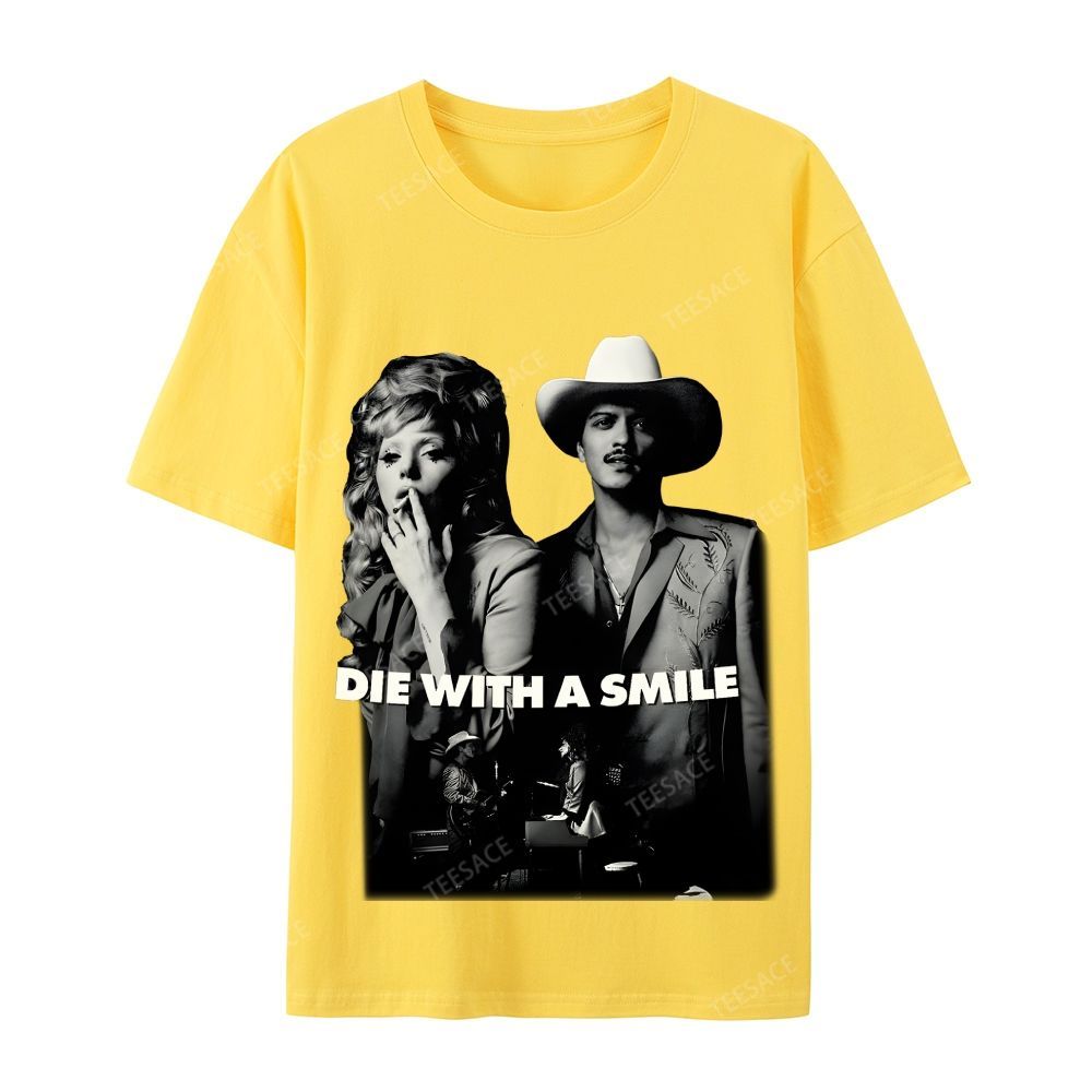 Lady Gaga & Bruno Mars 2.0 TEE Casual Short Sleeve T-Shirt  