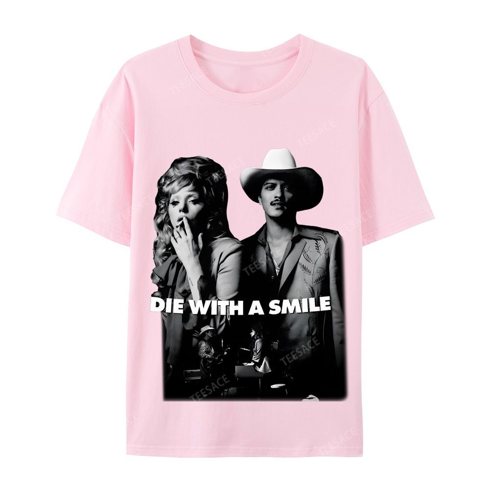 Lady Gaga & Bruno Mars 2.0 TEE Casual Short Sleeve T-Shirt  