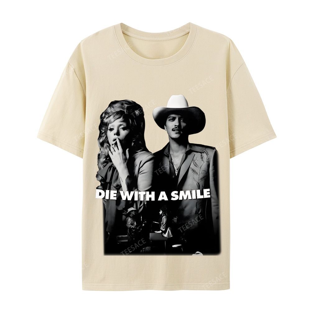 Lady Gaga & Bruno Mars 2.0 TEE Casual Short Sleeve T-Shirt  
