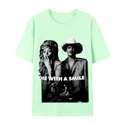 Lady Gaga & Bruno Mars 2.0 TEE Casual Short Sleeve T-Shirt  