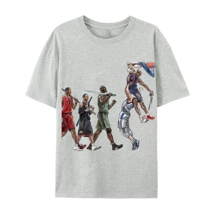 Unisex-Adult Ultra Cotton Washed T-Shirt Graphic NBA 2024 TEE
