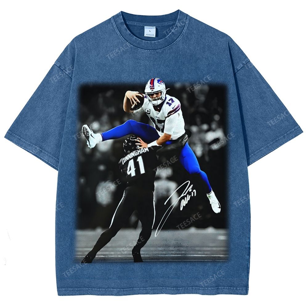 Unisex Fit Washed T-Shirt JOSH ALLEN