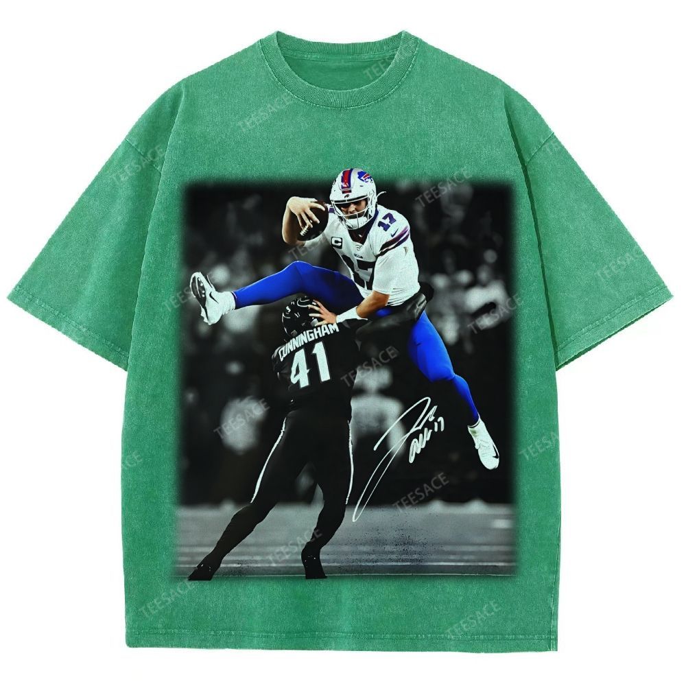 Unisex Fit Washed T-Shirt JOSH ALLEN