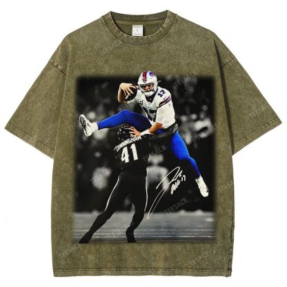 Unisex Fit Washed T-Shirt JOSH ALLEN