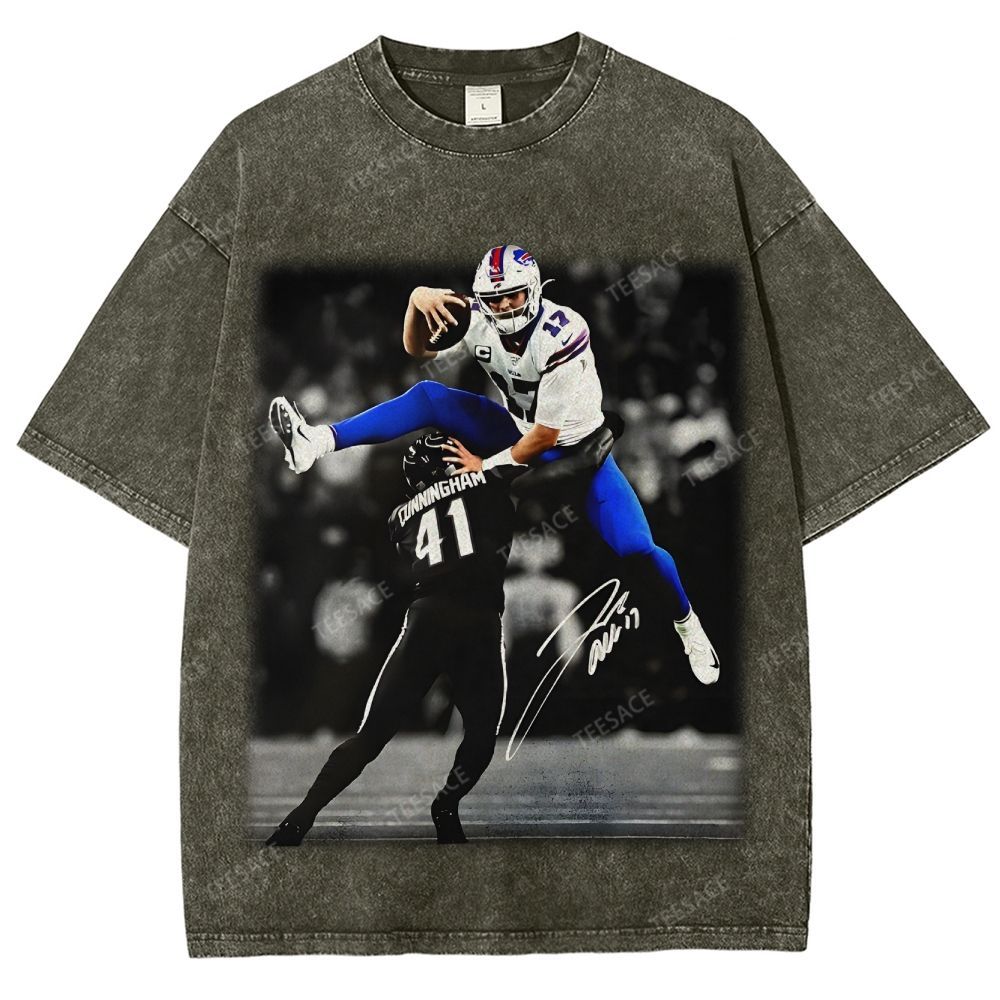 Unisex Fit Washed T-Shirt JOSH ALLEN