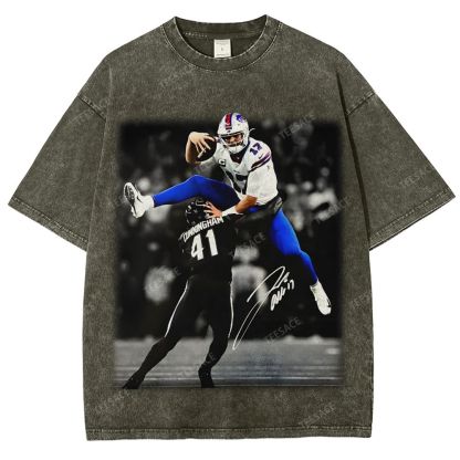 Unisex Fit Washed T-Shirt JOSH ALLEN
