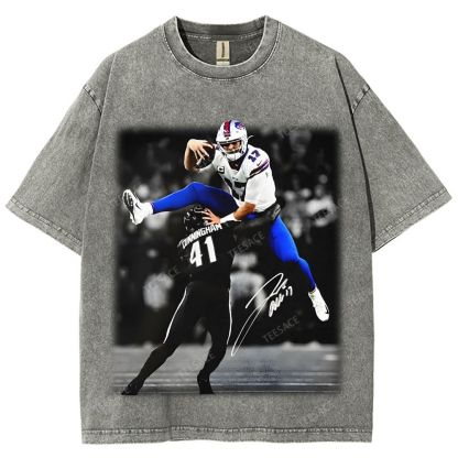 Unisex Fit Washed T-Shirt JOSH ALLEN