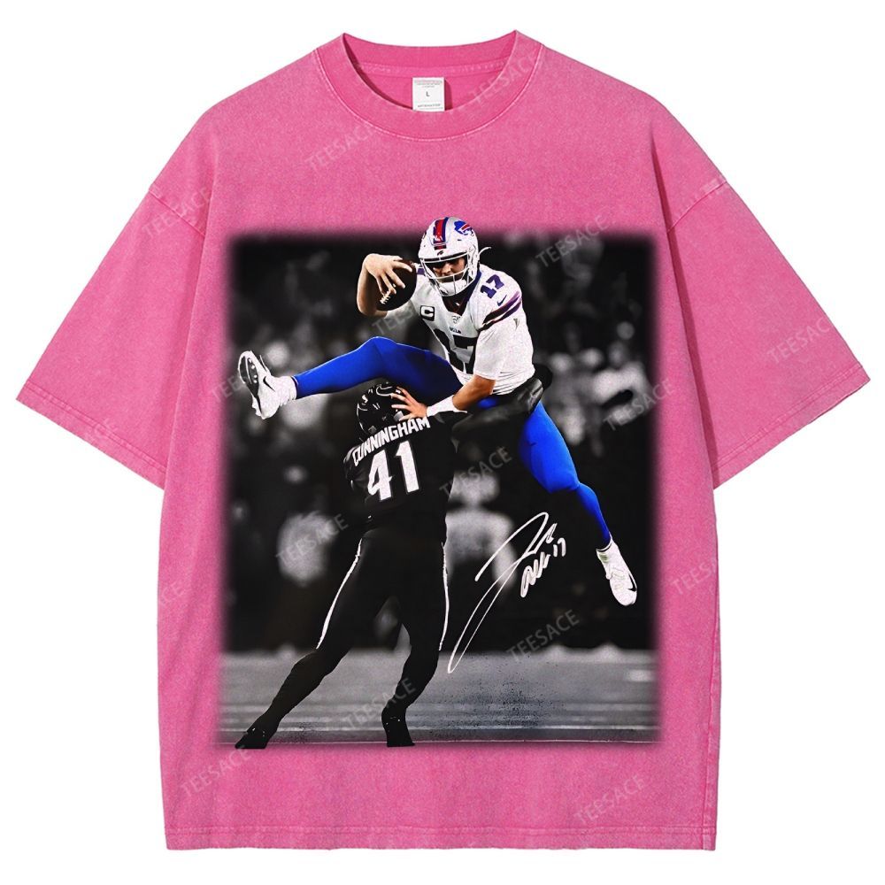 Unisex Fit Washed T-Shirt JOSH ALLEN