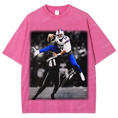Unisex Fit Washed T-Shirt JOSH ALLEN