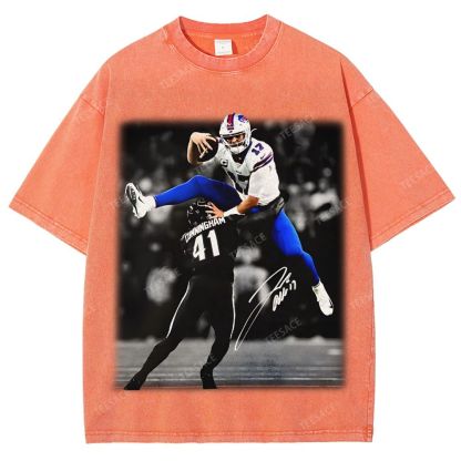 Unisex Fit Washed T-Shirt JOSH ALLEN