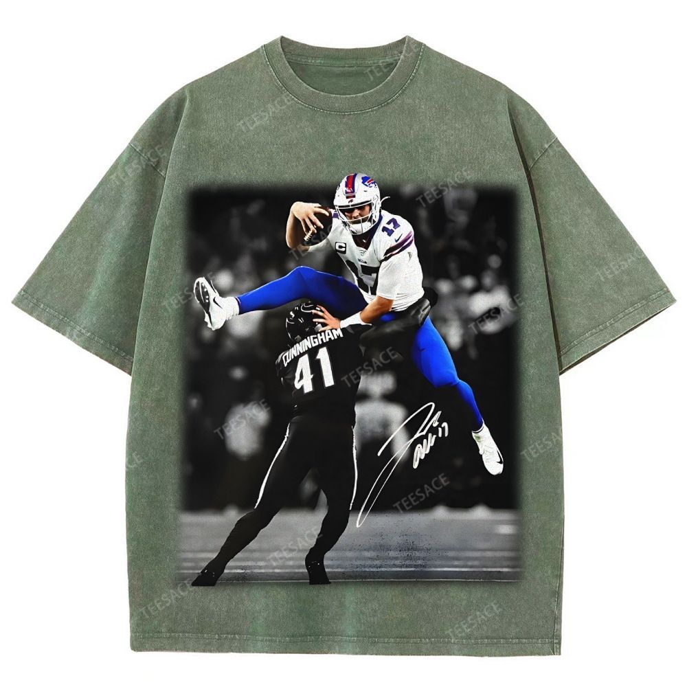 Unisex Fit Washed T-Shirt JOSH ALLEN