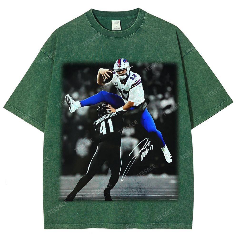 Unisex Fit Washed T-Shirt JOSH ALLEN